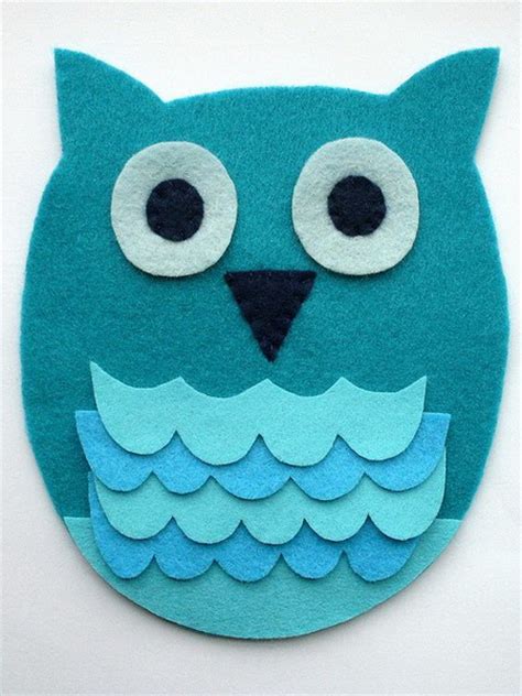 Сова из фетра