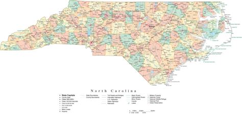 Printable Map Of North Carolina Cities - Free Printable Maps