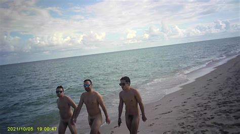 Three Nude Dudes Onn The Beach ThisVid
