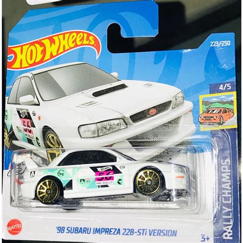 Hot Wheels 98 Subaru Impreza 22b STI Version Rally Champs 4 5 HotWheels 223 250 T HUNT