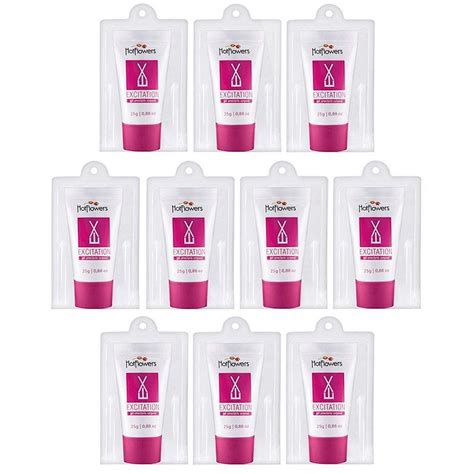 Kit Creme Excitation Em Gel G Embalagem C Unid Hot Flowers Distribuidora Hot Flowers