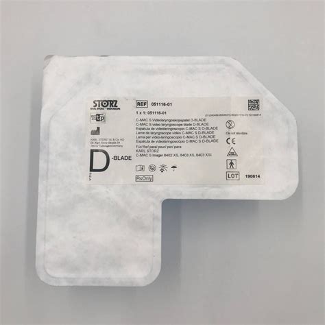 Storz 051116 01 C Mac S Video Laryngoscope Blade D Blade Gb Tech Usa