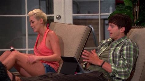 Naked Miley Cyrus In Two And A Half Men