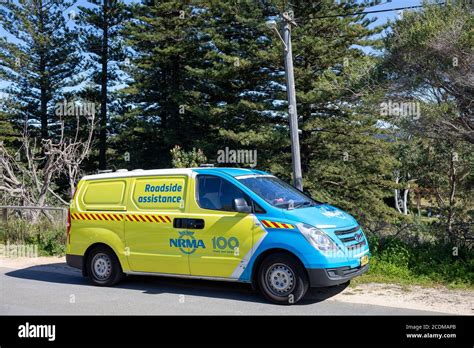 NRMA Vehicle breakdown roadside assistance vehicle in Palm Beach,Sydney