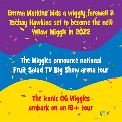 The Wiggles on Twitter: "The Wiggles' 30 year evolution continues... with three very big ...