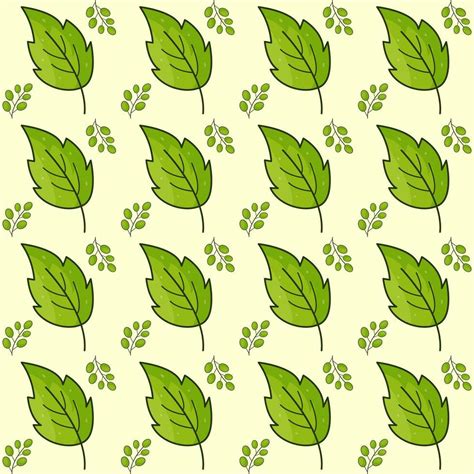 decorative leaves seamless pattern design  vector art  vecteezy