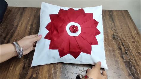 घर पर वनाये डिजाइनर कुशन कवर How To Make Beautiful Cushion Cover At