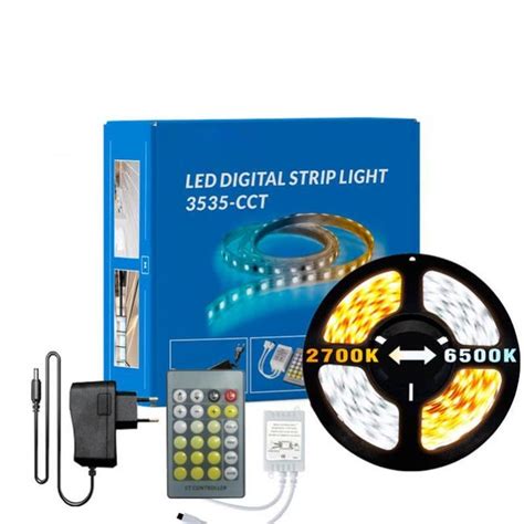 Iluminashop Kit Tira Led 43 2w 12v 180led Ip20 Cct Con Mando Y Fuente