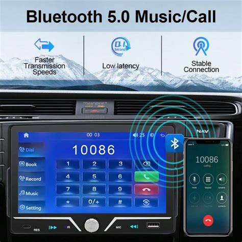 Autoradio Senza Fili Din Con Carplay Android Auto Bluetooth