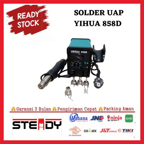 Jual YIHUA 858D 878D SMD Blower Hot Air Solder Uap Rework Station 858 D 878 D Digital Shopee