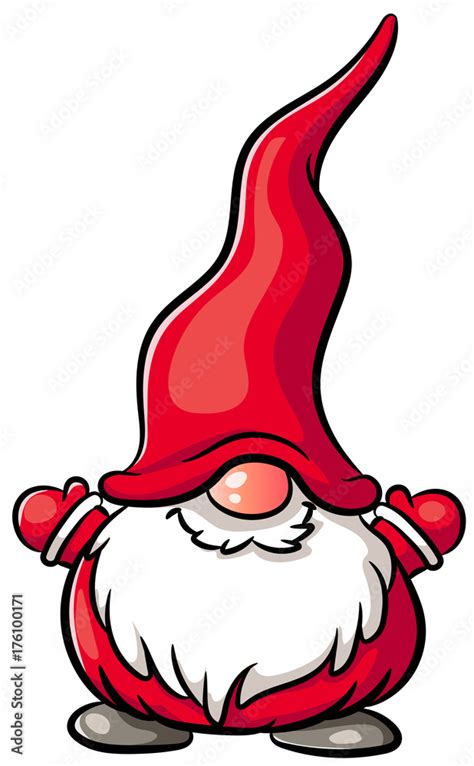 Niedlicher Weihnachtswichtel Vektor Illustration Stock Vector Adobe