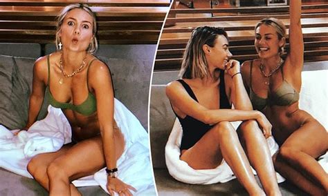 Elyse Knowles Flaunts Her Bikini Body After Breaking Derby Day Dress Code Daily Mail Online