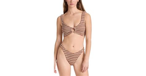 Hunza G Hallie Bikini In Natural Lyst