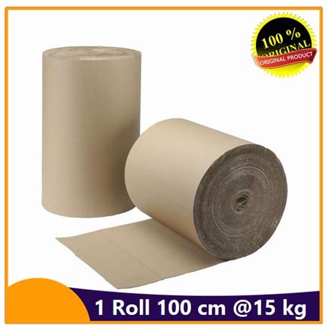 kardus lembaran single face roll pembungkus corrugated roll  cm