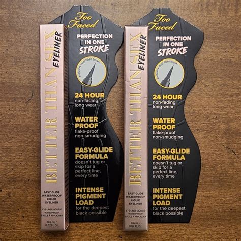 Too Faced Makeup Too Faced Better Than Sex Eyeliner In Deepest Black X Poshmark