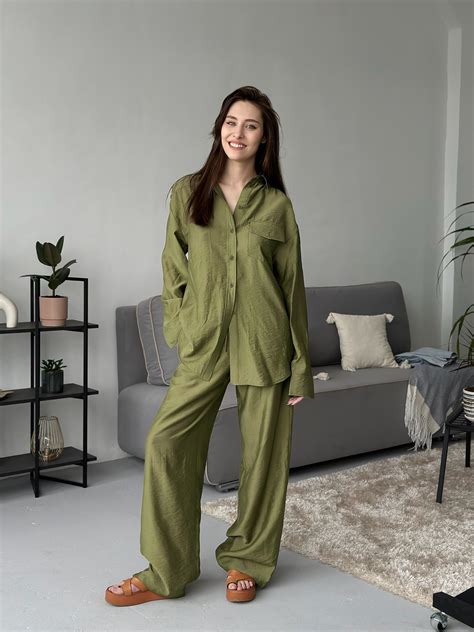 Рубашка из ткани «тенсель»