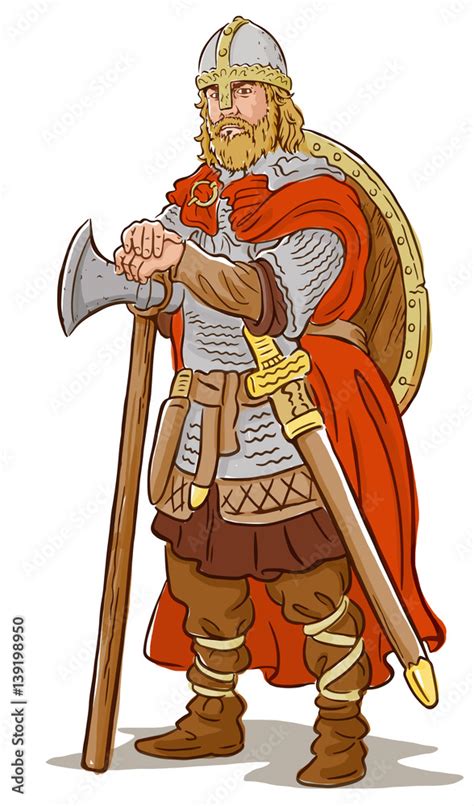 Viking Warrior Illustration Illustration Stock Adobe Stock