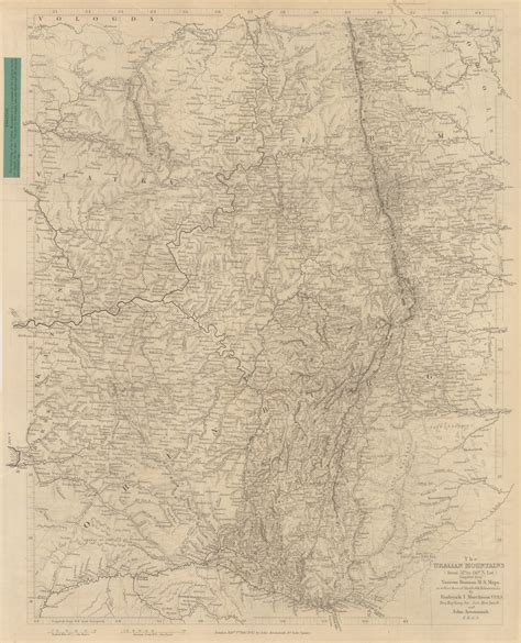 Royal Geographical Society (RGS), The Ural Mountains, 1845 | The Map House