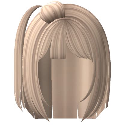Kawaii Short Hair Pigtail On The Side Blonde Roblox