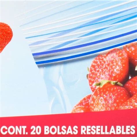 Bolsas Para Guardar Great Value Grande Con Doble Cierre Pzas