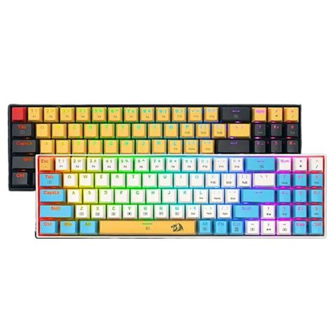REDRAGON K RGB Mechanical Gaming Keyboard Keys Hot Swappable Two Color Injection Keycaps