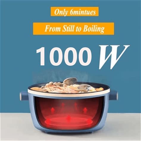 Electric Hot Pot Portable Electric Skillet With Non Stick Coating Mini Rice Cooker For Stir