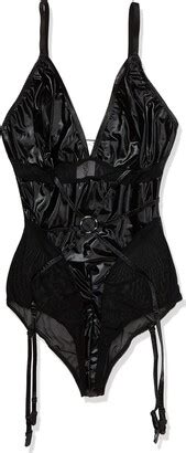 Cottelli Collection Women S Sexy Lingerie Shaper Bondage Body With Open Cups XL