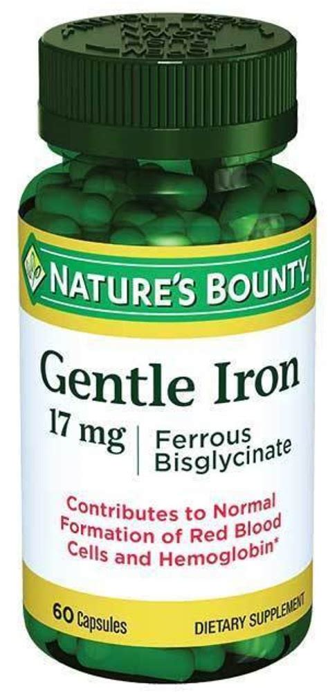 Natures Bounty Gentle Iron 17mg 60 Kapsül - PttAVM.com
