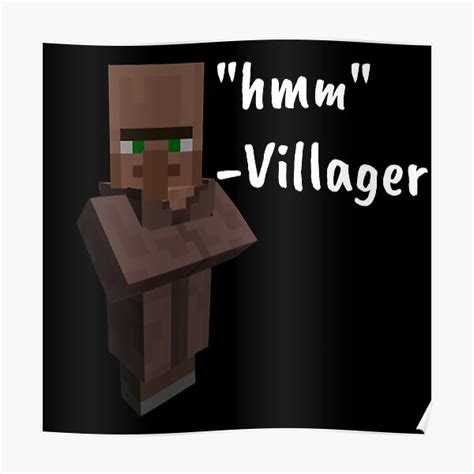 Minecraft Villager Posters Redbubble