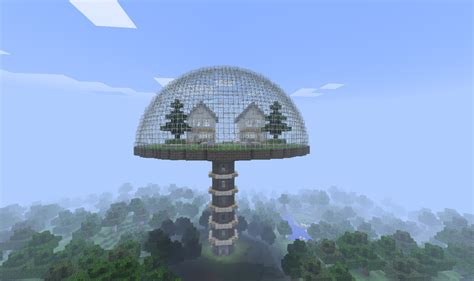 Glass Dome In Minecraft