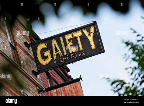 Gaiety Theatre Sign Dublin Republic Of Ireland Stock Photo Alamy