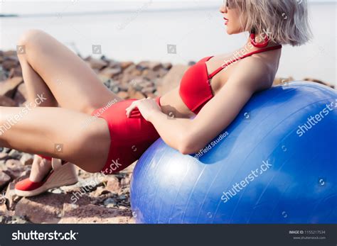 Girl Red Bikini Beach Ball Images Stock Photos Vectors Shutterstock
