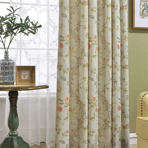 Green Floral Curtain Panels At Joanne Tindall Blog