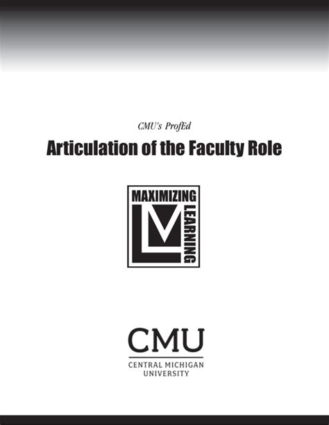 Faculty Resource Center Central Michigan University