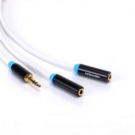Переходник-разветвитель Vention гибкий Jack 3.5 mm M/Jack 3.5 mm F x 2 ...