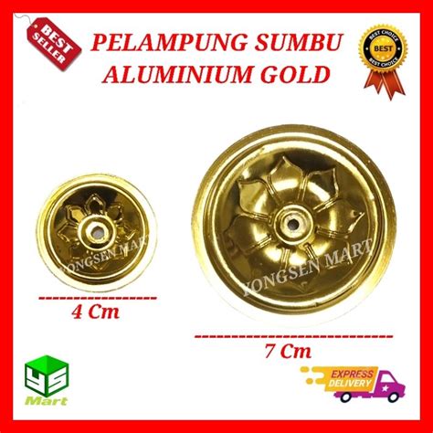 Jual Pelampung Sumbu Minyak Pelita Aluminium Gold Lilin Apung Kecil