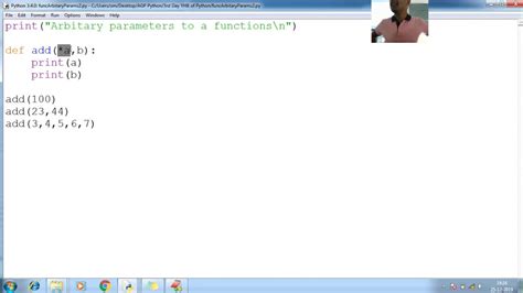 62 Python Arbitrary Function Parameter Python Programming Tutorial For Beginner With Source Code