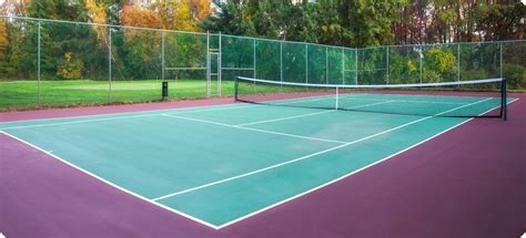 Tennis Court Dimensions With Fence In Feet