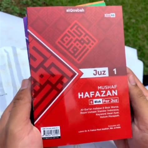 Mushaf Al Quran Hafazan Per Juz 8 Blok Warna Rasm Utsmani Untuk