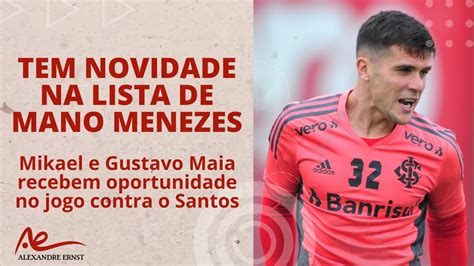 MANO MENEZES TRAZ NOVIDADES CONTRA O SANTOS INTER TEM UMA DÚVIDA