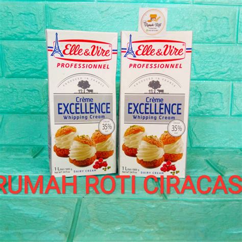 Jual Whipping Cream Elle Vire Whipp Krim Elle Vire Ltr Dairy Fat