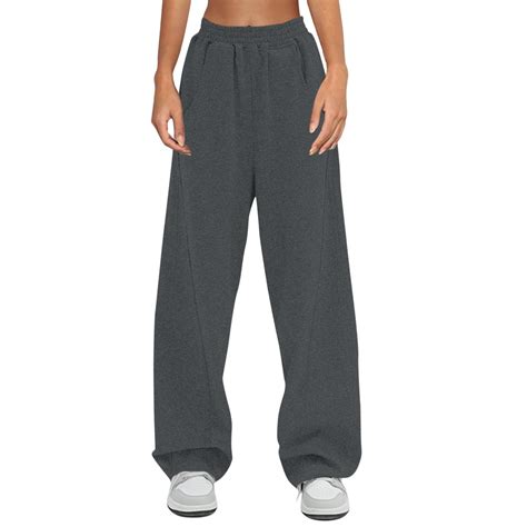 Biziza Pajama Pants High Waist Long Baggy Sweatpants Straight Leg