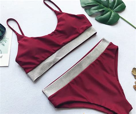 Sex Girl Bathing Suit High Waist Bikinis Bling Swimwear Beachwear Buy Bikini Swimwear Sex