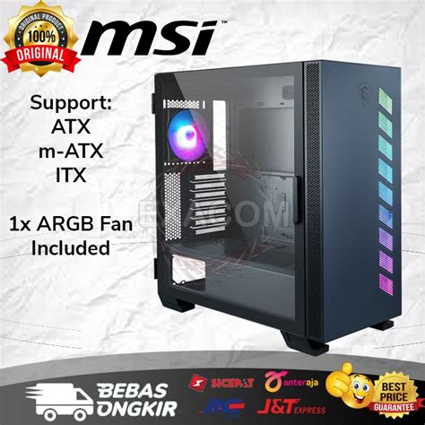 Jual Casing MSI MAG Vampiric 300R Pacific Blue / Mid Tower PC Case ...
