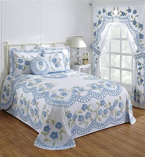 Better Trends Bloomfield Cotton Chenille Bedspread King Size Etsy