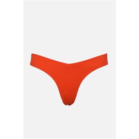 Trendyol Tile Textured V Cut Bikini Bottoms Eponuda