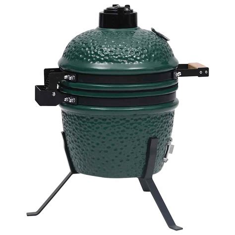 2-in-1 Kamado-Grill Smoker Keramik 56 cm Grün - Weddig