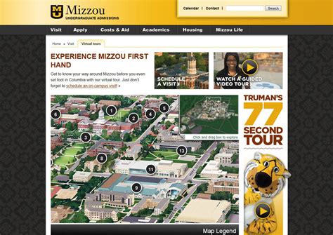 Mizzou Campus Map Printable