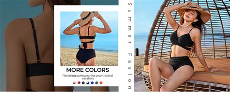 Amazon Suuksess Women Wrap Bikini Set Push Up High Waisted Piece Swimsuits Clothing