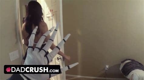 Dadcrush Sweet Babe Celebrated Halloween By Getting Her Tight Twat Plowed Hard By Big Cock